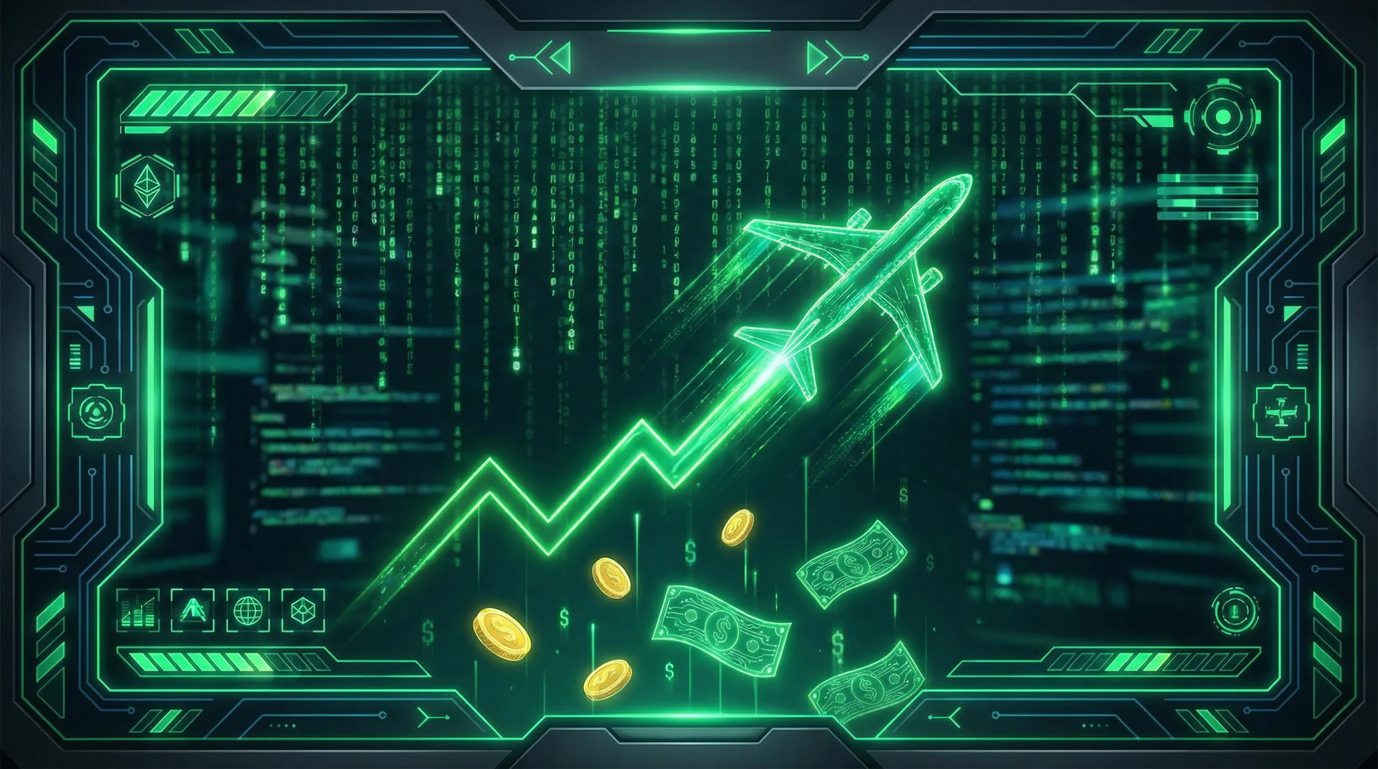 Juego Aviator con avión ascendiendo y multiplicador creciente en Marathonbet App México